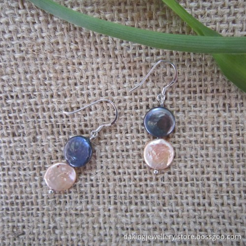Coin Pearl Earrings (ER121015)